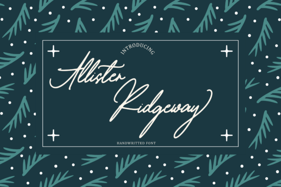 Allister Ridgeway: The Monoline Font for Modern Elegance
