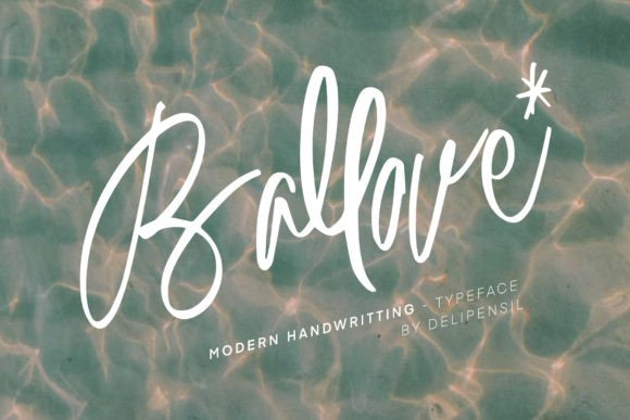 Ballove: A Modern Handwriting Typeface with Authentic Charm