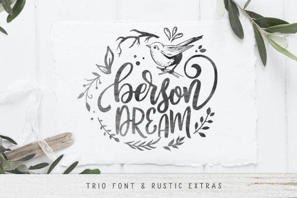 Berson Dream: A Creative Font for Rustic Branding