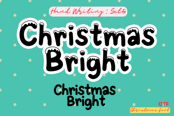 Christmas Bright 5: A Festive Font for Creative Projects