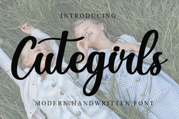 Cute Girls: A Sweet and Cursive Handwritten Font for Modern Designs
