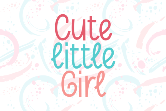 Cute Little Girl: A Handwritten Font for Joyful Designs