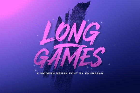 Long Games: A Modern Brush Font with Character