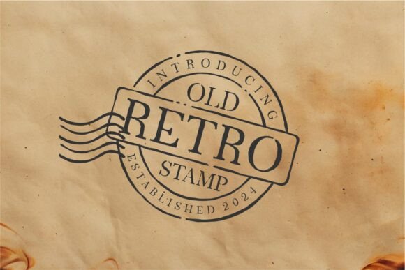 Old Retro Stamp: Authentic Vintage Charm for Modern Designs