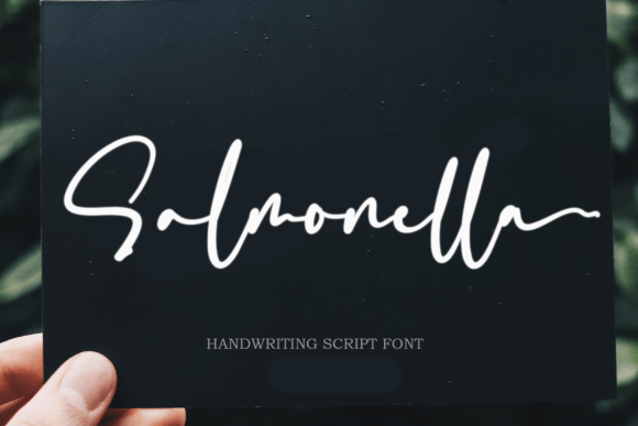 Salmonella: A Sweet Handwritten Font for Luxury Designs