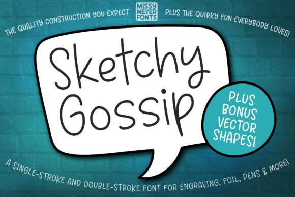 Sketchy Gossip: The Handwritten Font That Draws Its Own Lines