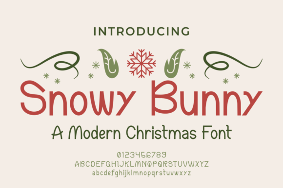 Snowy Bunny: A Sweet and Festive Handwritten Font for Every Project