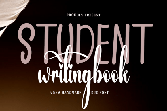 Student Writingbook: A Typeface for Festive Designs