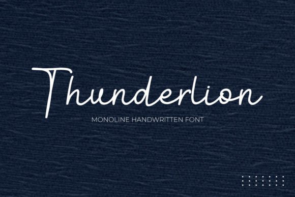 Thunderlion: The Monoline Font for Authentic Design