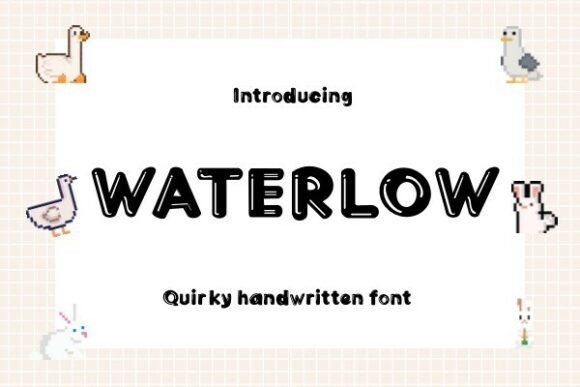 Waferlow: A Handwriting Font with Distinctive Edge